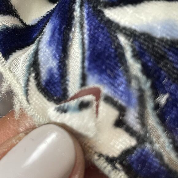 Hale Bob Maxi Dress Size M Boho Velvet Burnout Floral Festival Slit Viscos Blend - Picture 14 of 14